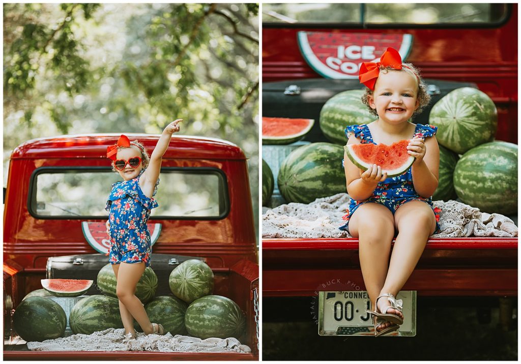 Connecticut Family Photographer Mini Sessions Red Truck Watermelon Fall & Holiday Mini Sessions