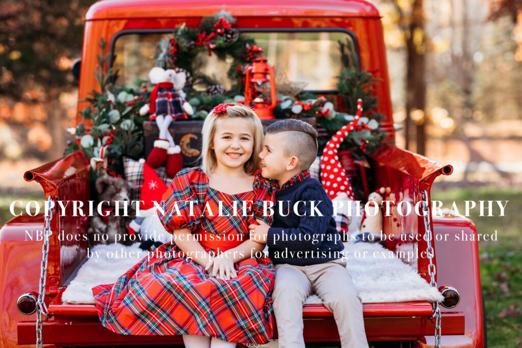 Fall & Holiday Mini Session - Red Truck Connecticut Family Photographer CT