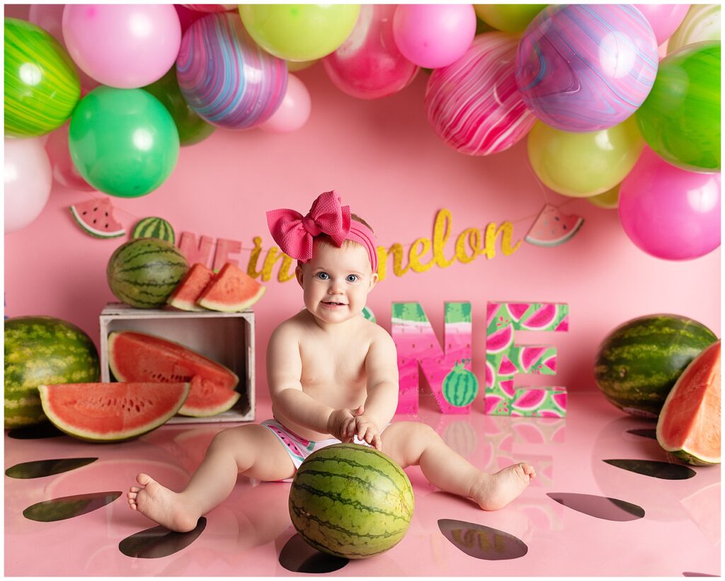 Watermelon Cake Smash - CT Best Cake Smash first birthday Photographer - Litchfield & Westechester county Photographer
