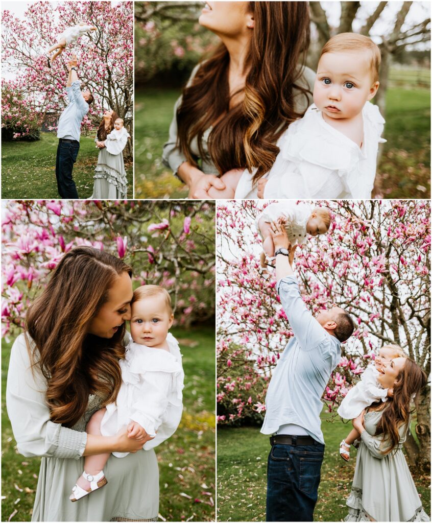 Spring Magnolia Family Session Best Connecticut and New York