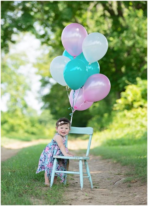 Ruby's Pink Floral Cake Smash! | Connecticut Photographer